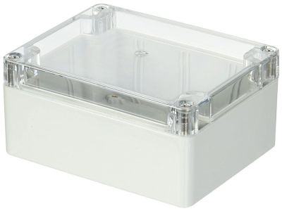 IP65 NEMA Chassis Box Sealed Lid Polycarbonate ABS with Clear Cover 4.53 X 3.54 X 2.17 In G212C
