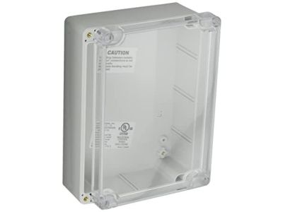 IP65 NEMA Chassis Box Sealed Lid Polycarbonate ABS with Clear Cover 6.73 X 4.76 X 2.17 In G214C