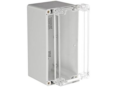 IP65 NEMA Chassis Box Sealed Lid Polycarbonate ABS with Clear Cover 6.30 X 3.15 X 3.35 In