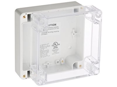 IP65 NEMA Chassis Box Sealed Lid Polycarbonate ABS with Clear Cover 4.72 X 4.72 X 2.36 In