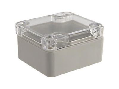 IP65 NEMA Chassis Box Sealed Lid Polycarbonate ABS with Clear Cover 2.56 X 2.3 X 1.4 In G201C