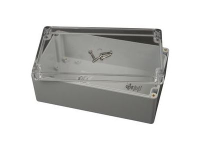 IP65 NEMA Chassis Box Sealed Lid Polycarbonate ABS with Clear Cover 7.87 X 4.72 X 2.95 In