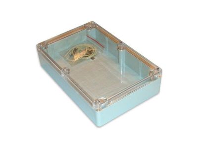 IP65 NEMA Chassis Box Sealed Lid Polycarbonate ABS with Clear Cover 8.74 X 5.75 X 2.17 In G218C