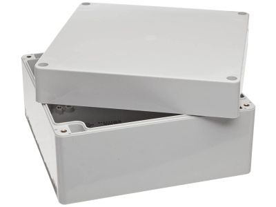 IP65 NEMA Chassis Box Sealed Lid Polycarbonate ABS with Cover 6.30 X 6.30 X 3.54 In