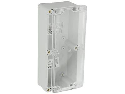 IP65 NEMA Chassis Box Sealed Lid Polycarbonate ABS with Clear Cover 7.68 X 3.15 X 2.17 In
