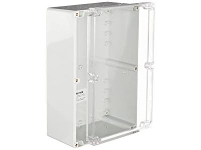 IP65 NEMA Chassis Box Sealed Lid Polycarbonate ABS with Clear Cover 9.45 X 6.30 X 3.54 In