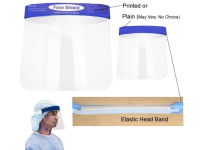 Face Shield (13 inch x 8-1/2 inch) Disposable