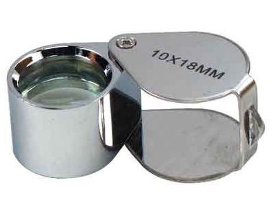 10x18mm Chrome Doublet Jeweler’s Loupe