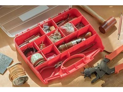 17 IN 1, Section Plastic Storage Container Size 12-1/2 inch x 10 inch x 2-3/8 inch