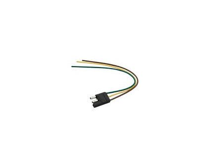 16 GAUGE 12 INCH 3 WAY FLAT WIRE MALE TRAILER CONNECTOR AUTOMOTIVE DC HARNESS 1PK, SAE