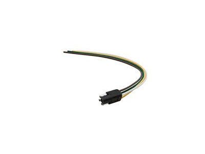 16 GAUGE 12 INCH 4 WIRE SQUARE MALE TRAILER CONNECTOR AUTOMOTIVE DC HARNESS 1PK, SAE