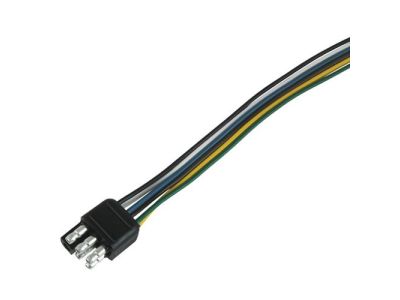 16 GAUGE 12 INCH 6 WIRE MALE TRAILER CONNECTOR AUTOMOTIVE DC HARNESS 1PK, SAE