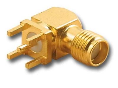 SMA FEMALE PCB Mount 90 Degree RIGHT ANGLE CONNECTOR SMA2779