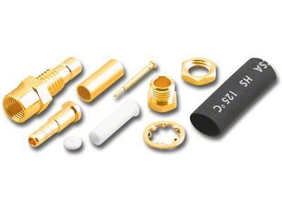 SMB Connector Bulkhead Panel Mount Solder Jack Female SMB2803 for RG174, RG188, RG316