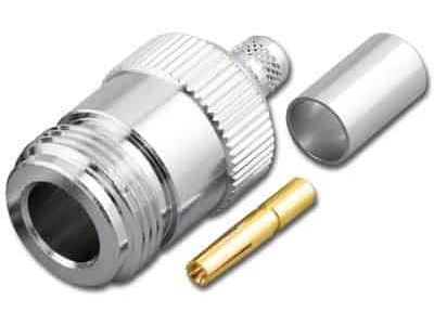N FEMALE CRIMP CONNECTOR FOR RG58/U RFN7632