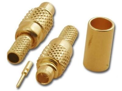 Mini MCX Connector straight Crimp Plug for RG316, RG174 MMC2101