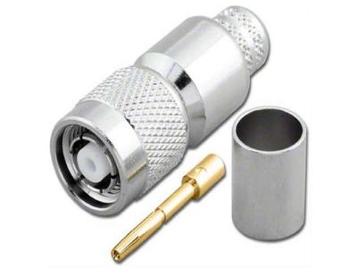 TNC REVERSE POLARITY MALE CRIMP CONNECTOR LMR400 RPT3959-L400