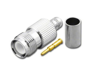 TNC REVERSE POLARITY FEMALE CRIMP CONNECTOR FOR LMR240 RG8X RPT3969-L240