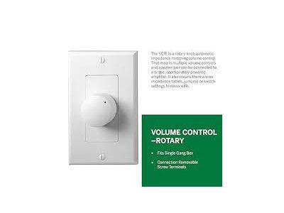 Beale Xpress Volume Speaker Control, White, Slide Type