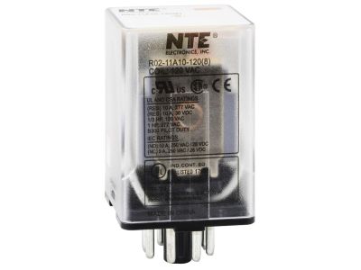 RELAY-10AMP DPDT 12VAC 8-PIN OCTAL