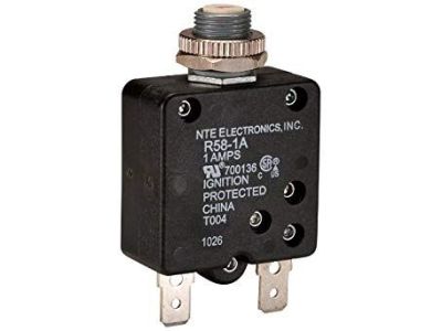 Thermal Circuit Breaker 1A, Replaces Potter & Brumfield W58XB1A1A-1
