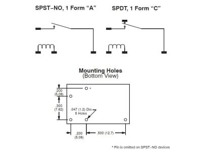 RELAY 10AMP 5/6VDC