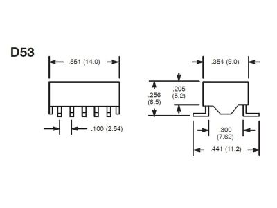 RELAY DPDT 1AMP 24VDC SURFACE MOUNT