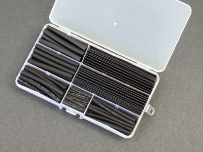 HEAT SHRINK ASSORTMENT BLACK KIT