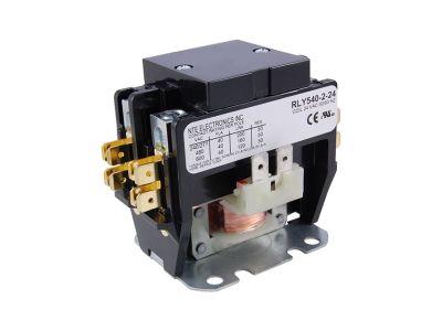 CONTACTOR 2 POLE 30FLA 240V SCREWS W/QUAD .250 INCH QUICK CONNECTS