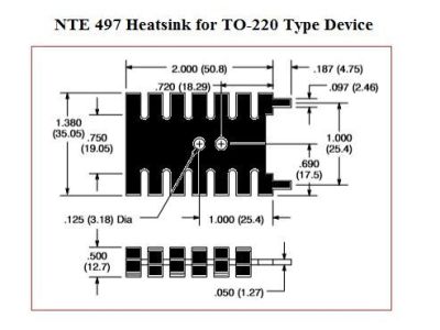 ALUMINUM HEAT SINK HEATSINK FOR TO-220