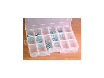 Empty 18 Divider Medium Storage Container Case