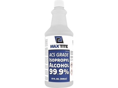 Maxtite 99.9% Anhydrous ISOPROPYL ALCOHOL 1Liter / 32 Fl Oz