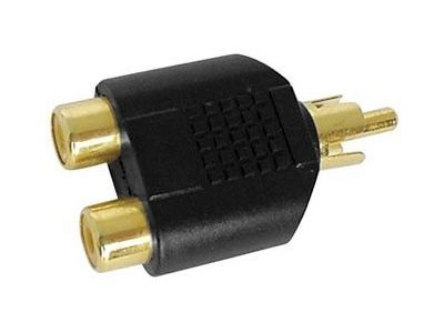 DUAL PHONO RCA JACKS TO RCA PLUG