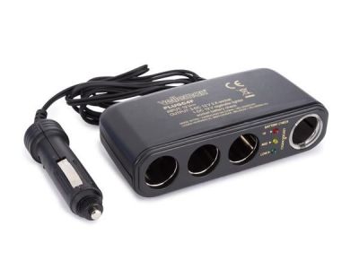 4-IN-1 CIGARETTE PLUG + CAR BATTERY TESTER, Socket Splitter