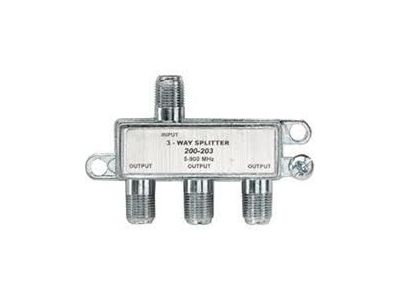 3 Way F Splitter 5-1000mHZ