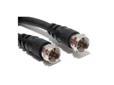 100 ft F-F Black RG6 Cable