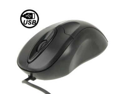 USB Optical Mouse Silver or Black