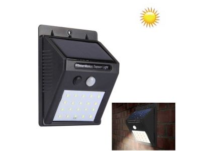Solar Motion Sensor Light, Outdoor Weather Proof LED Solar Panel