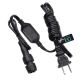 115VAC Input, 12VDC 1A Output, 2 Pin Outdoor Lighting Power Supply w/ Connector, for LED Rope Lights, Inflatable Yard Decorations