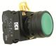 PUSH BUTTON SWITCH, Normally Open IDEC YW1B-M1E10G, Green Control Run, YW-E10 SPST 10A/600V
