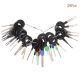 29PC Terminal Removal Tool Wiring Connector Extractor Puller Release Pin Contact Extraction Kit Set