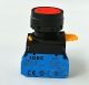 PUSH BUTTON SWITCH, Normally Open IDEC YW1B-M1E10R, Red Control Run, YW-E10 SPST 10A/600V