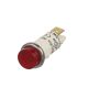 RED NEON LAMP 110-125V .187, 3/16 inch Quick Slide Leads Indicator Indicating Light Panel
