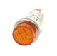 AMBER NEON LAMP 110-125V .187, 3/16 inch Quick Slide Leads Indicator Indicating Light Panel