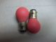 308 LAMP 28.0V .67A S8 WESTINGHOUSE RED DOUBLE CONTACT BAYONET
