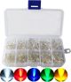 300Pcs 3mm 5mm LED Light Water Clear Colored White Yellow Red Blue Green Assortment Kit