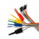 10pk Dupont Line Test Lead Logic Grabber Hook / Arduino Jumper Connector 24-26ga WIRE Pigtail, Prototype Breadboard, 10 Inches long