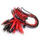 10 WIRE RED / BLACK BOOTED ALLIGATOR CLIPS JUMPERS ALLIGATOR SET