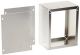 Bud Au1028 Plain Aluminum Alloy Utility Cabinet Chassis Box 5 inch W X 3 inch D X 4 inch H, With Cover and Bottom