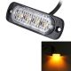Super Bright LED Light Module Amber Yellow with 17 Different Strobe Patterns, Emergency Flasher Warning